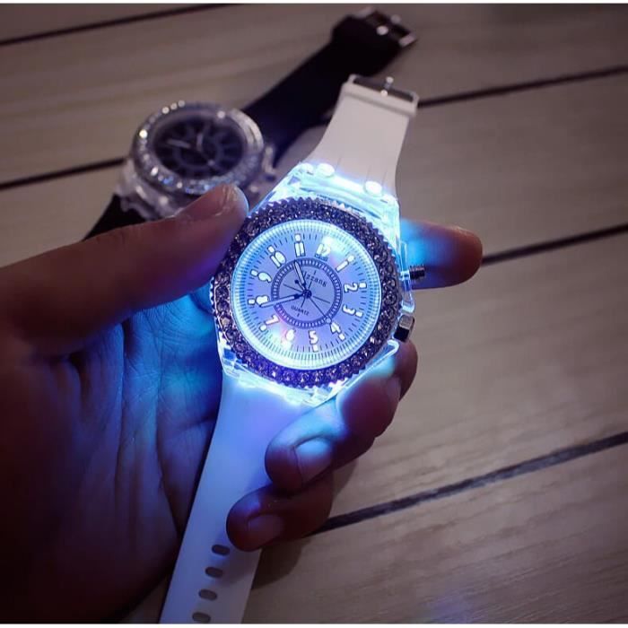Montre lumineuse led deals