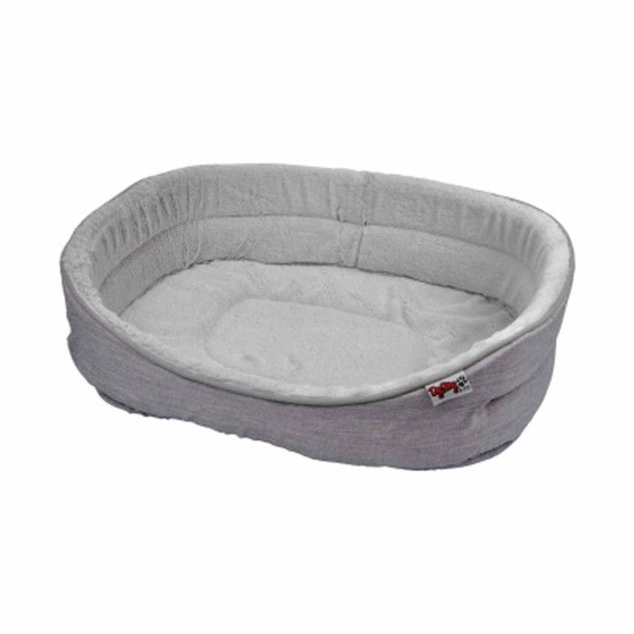Comparer les prix de Panier pour Chien et Chat - Paris Prix - Newton - 70cm - Ovale - Gris