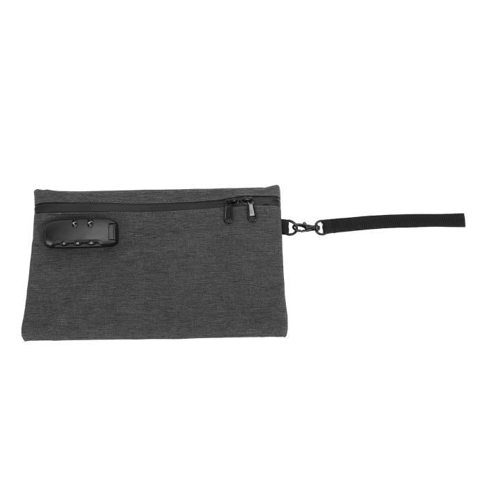Sac De Rangement Anti-odeurs Avec Charbon Actif – 28 X 20 Cm (11 X 8 Pouces) – Gris, Pour Voyage, Médicaments, Objets Sensibles