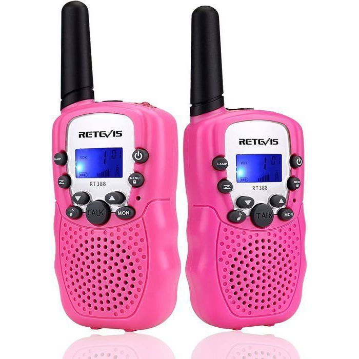 Nestling Talkie-Walkie Enfants – Paire De Radios 8 Canaux Avec Lampe Torche Et écran LCD Rétroéclairé – Portée Jusqu’à 3 Miles – Cadeau 3-12 Ans