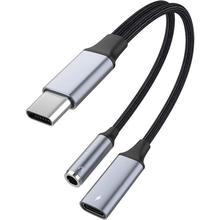 Adaptateur Usb-c Jack 3.5mm Adaptateur Magnétique USB-C Jack 3.5mm