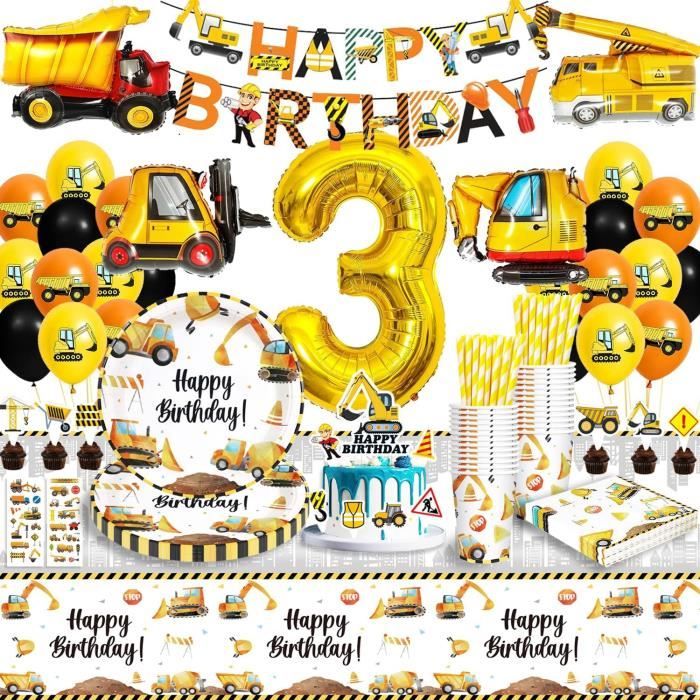 DECORATION ANNIVERSAIRE CHANTIER 2 Ans Anniversaire 2 Ans Garcon Party