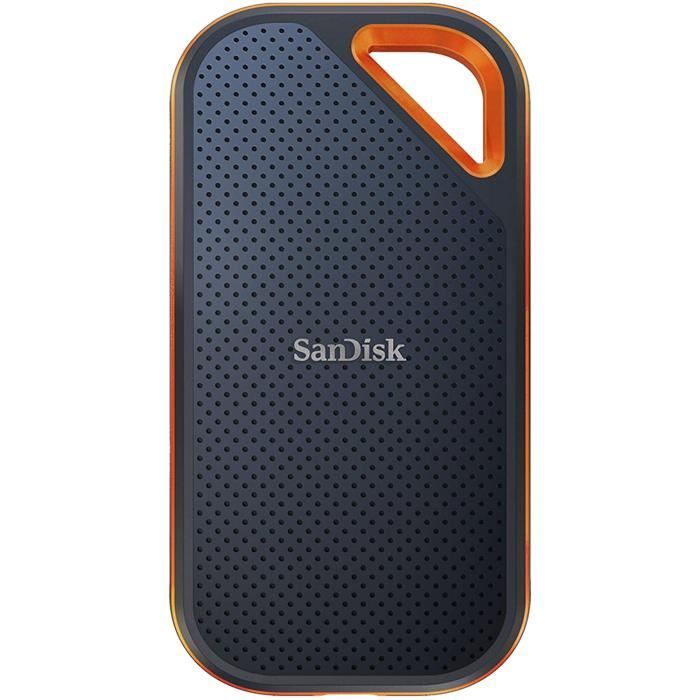 Disque dur externe SSD NVMe SanDisk Extreme PRO 4 To – USB-C – Robuste et étanche – Boucle mousqueton