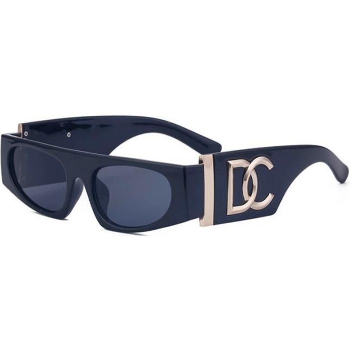 SHARPHY Lunettes de soleil femme Hip Hop mode personnalisé homme élégance partie conduite sports Anti-UV noir