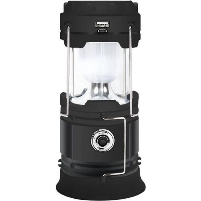 Lanterne De Camping Solaire Rechargeable LED 3000 MAh étanche 5 Modes Lampe De Tente Pliable Avec Telecommande Pour Camping Exterieur Terrasse 87453458