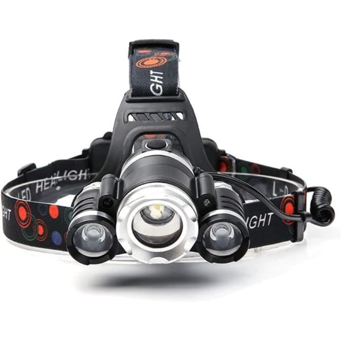 Lampe Frontale LED Rechargeable Avec Capteur De Mouvement, 5 Modes De