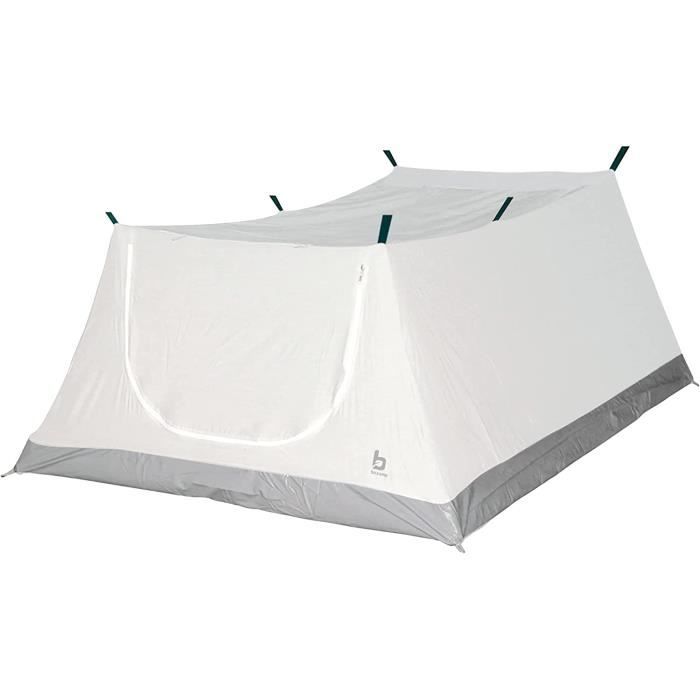 Tente Tunnel FIELDOOR 620 - Familiale 2 Pièces, 2 Couches (Marron)