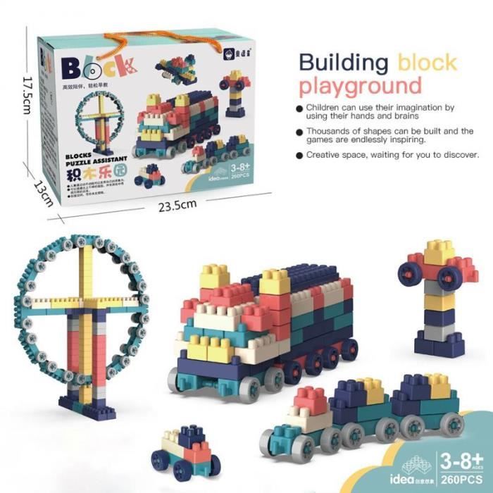 Jouets à Engrenages pour Les, Jeu Éducatif Manuel de Blocs de Construction à Engrenages, Blocs De Construction À Électriques, pour, Garçons et Filles, Étudiants, Maison et Intérieur, Étud