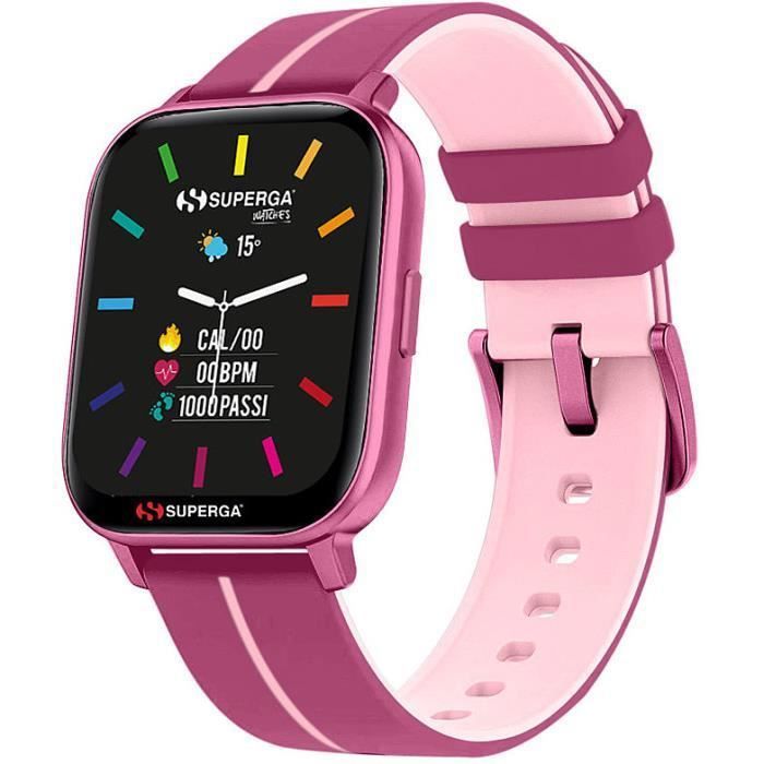 Smartwatch SUPERGA SW-STC022 aluminium Rose compacte Smartwatch SUPERGA SW-STC022 aluminium Rose compacte