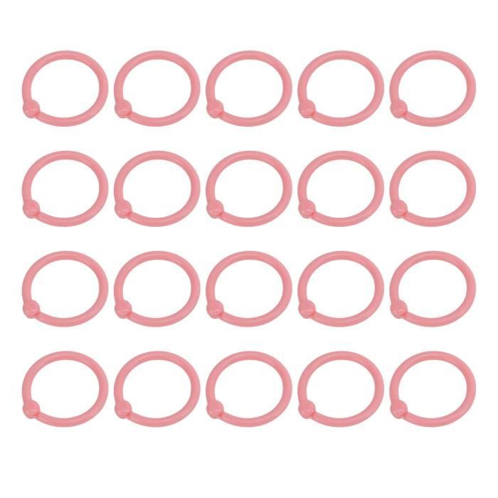Lot De 210 Anneaux De Reliure Plastique Colorés QUMENEY - 28 Mm - Pour Porte-clés, Scrapbooking, Cartes