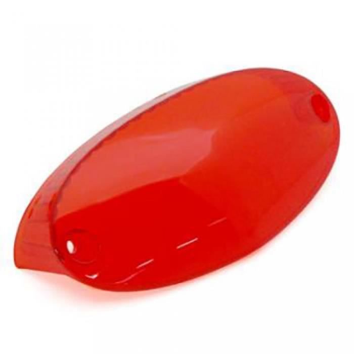 TEKNIX Cabochon Rücklichtkappe Für Scooter | Rot, Durchscheinend, Anpassbar Für Nitro, 51 Magnum