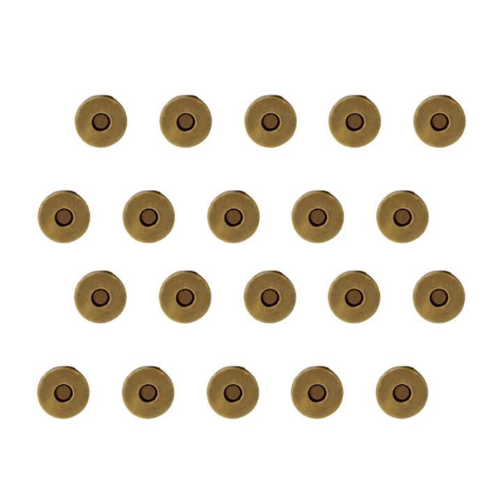 24 Sets Bouton Pression Aimanté 14mm Et 18mm Fermoir Magnetique Pour Sac 2 Tailles Bouton Aimanté Couture Pression Aimanté Couture Pour Bricolage Sacs à Main Vêtements Vestes