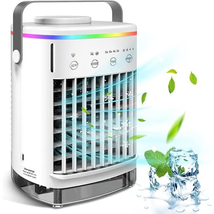 RUMOCOVO® Climatiseur portable USB, ventilateur de refroidissement à