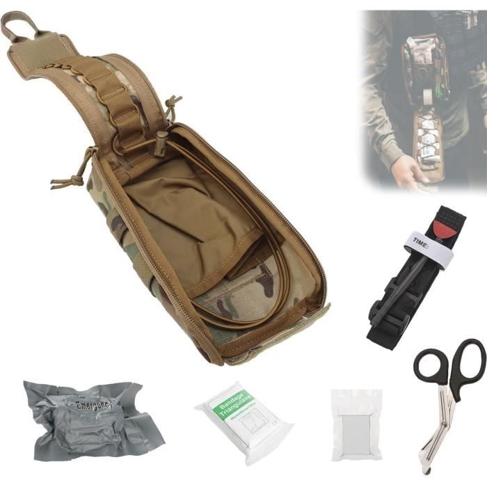 Pochette Tactique Militaire Ouverte Avec Garrot à L'intérieur