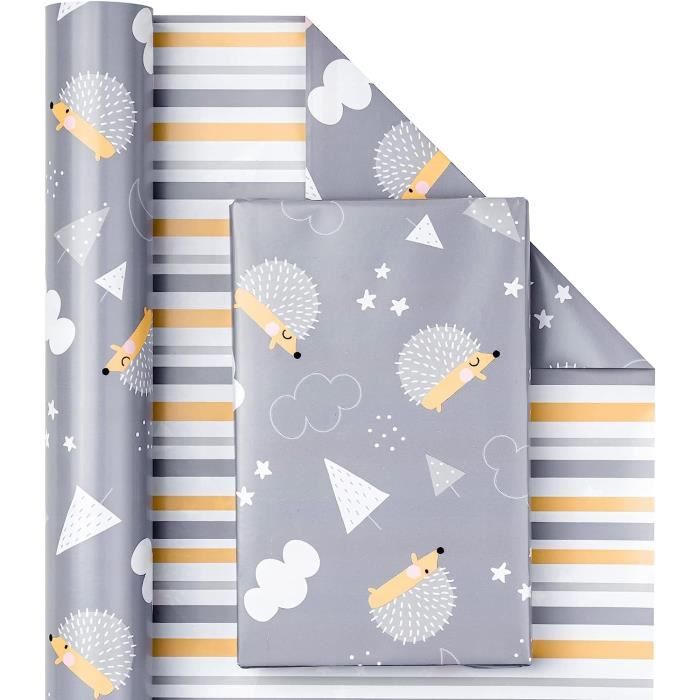 RUSPEPA Rouleau De Papier Cadeau D'anniire, Mini Rouleau, 30