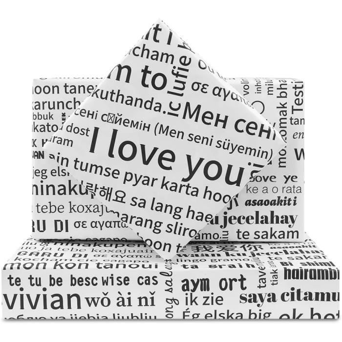 Sticker Mural 'Je T'aime' En Plusieurs Langues – Décoration Chambre – Stickerkoenig