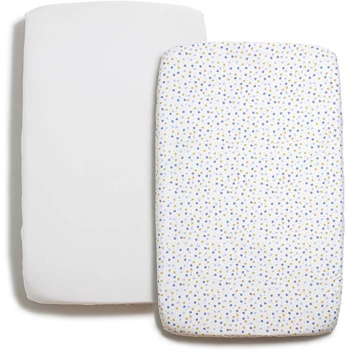 Draps Housse Cododo 2 Pieces 100 Coton Compatible Avec Berceaux Kinderkraft Uno Chicco Next 2 Me Lullago Dimensions 50X83 C H503 Cdiscount Puericulture Eveil bebe
