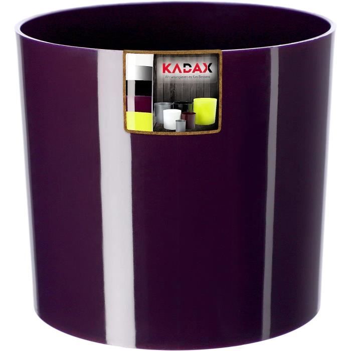 Grand Vase En Plastique Aquarelle Orange Feuilles De Fruits 30 Cm