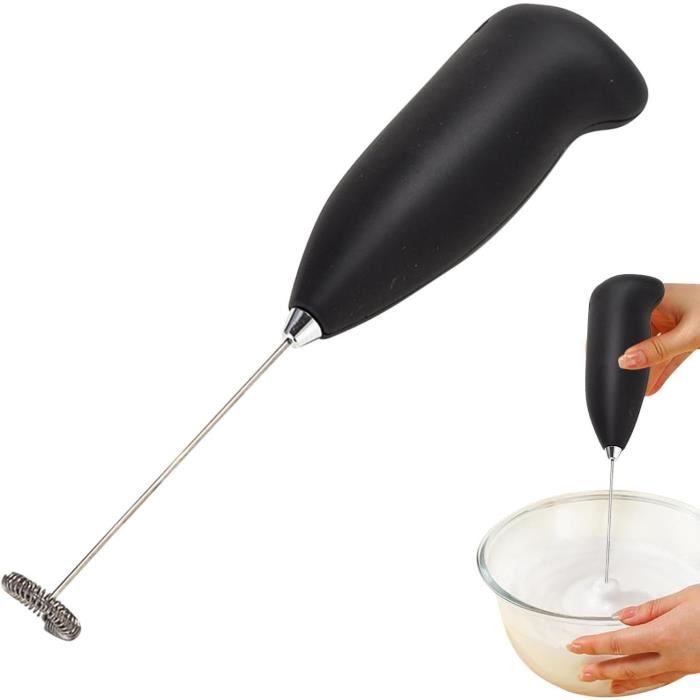 Mousseur à Lait électrique Portable - Pour Latte, Cappuccino, Chocolat - Fonctionne Sur Piles - Design Compact - 2