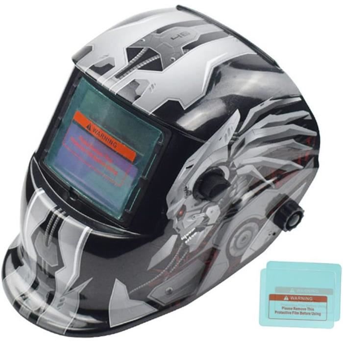 Masque De Soudure Auto-Assombrissant Solaire Nuzamas - Protection Visage Arc TIG MIG, Temps Réponse 0.0002 Ms - 8