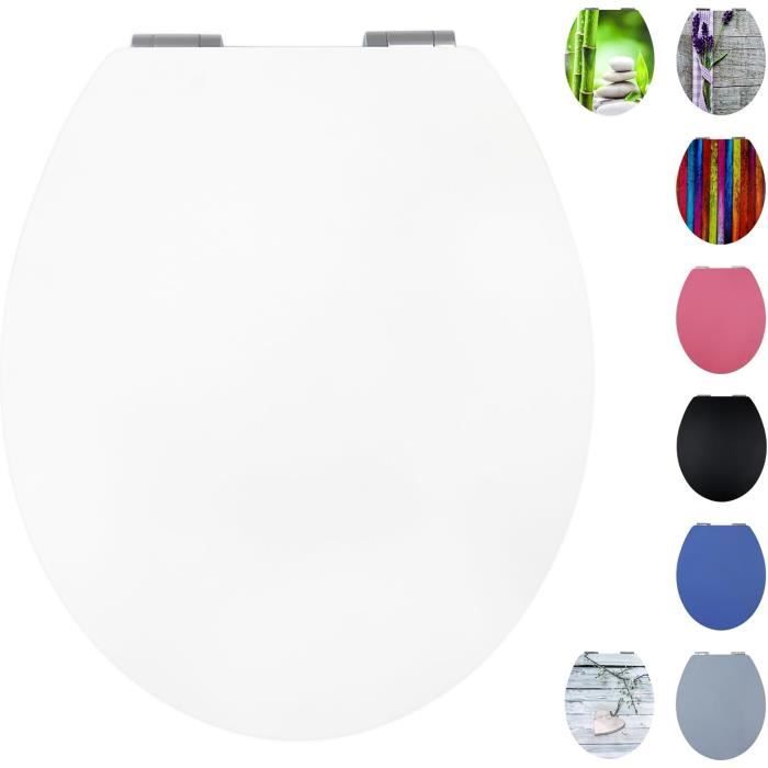 Lunette Wc Avec Abattant Avec Frein De Chute Et Charnières Stables Lunette Wc Avec Abattant Avec Frein De Chute Et Charnières Stables