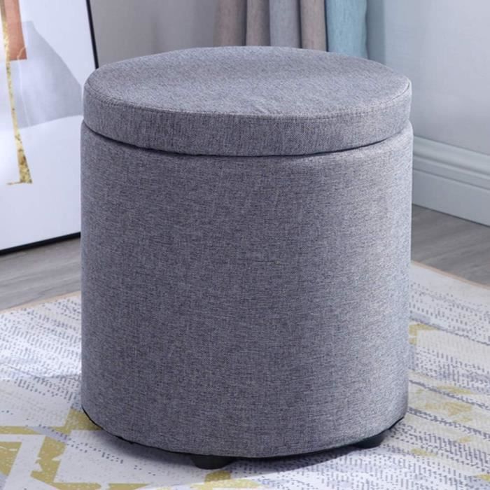 Housse De Pouf En Daim Marron - 100cm Diamètre, Design élégant, Remplissage à Choisir - Pour Salon, Chambre, Coin Détente