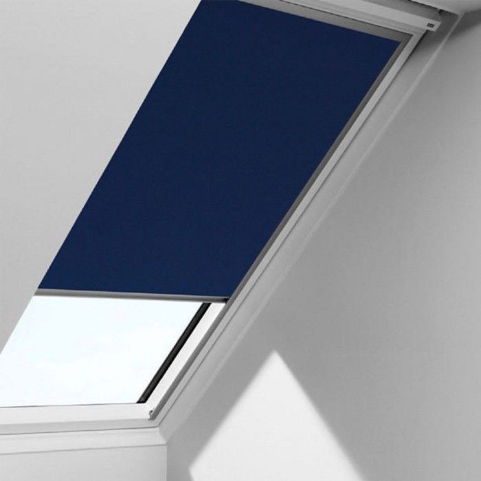 velux original store occultant cadre argente dkl sk08 bleu fonce cdiscount maison