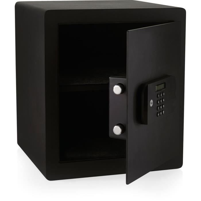 Coffre-fort de sécurité YALE YSEB/400/EB1 avec serrure électronique format bureau H.40 x l.35 x P.34 cm