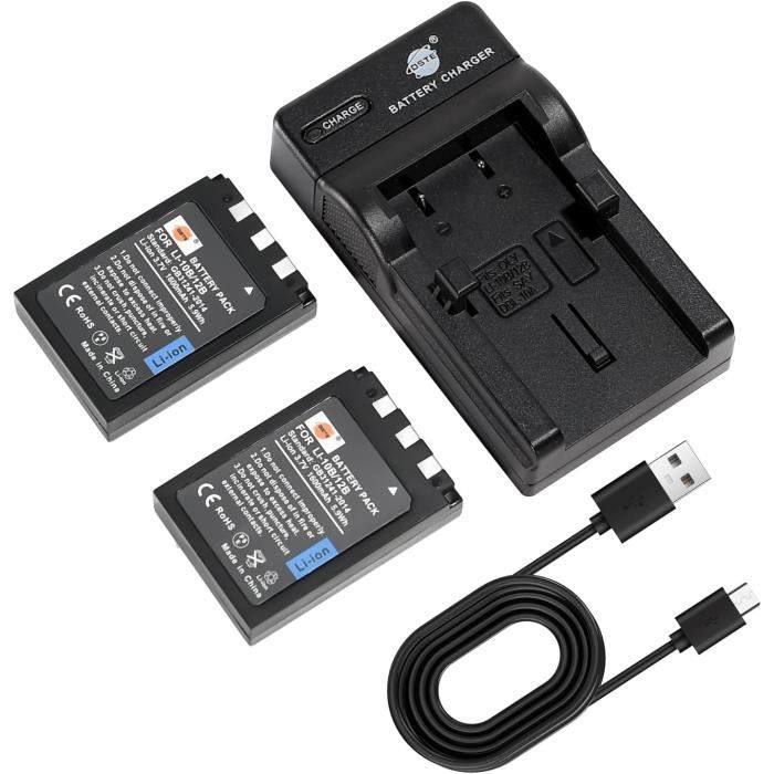 2x Batteria sostituisce Olympus Li-10B, Li-12B per fotocamera - 1100mAh 3,7V Li-Ion | 888302274