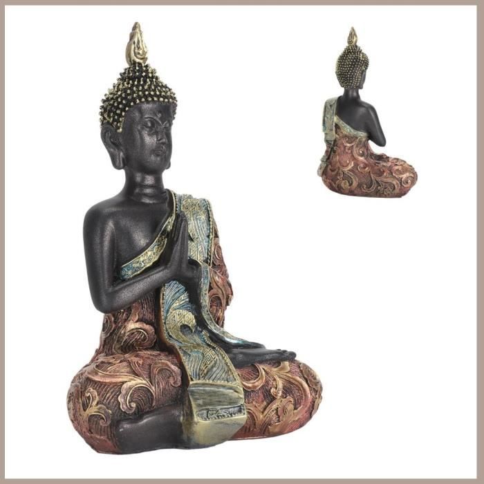 Statuette Bouddha Zen - Bébé Bouddha Ne Rien Voir - Décoration Feng Shui - H 10,5 Cm - Idée Cadeau Apaisant