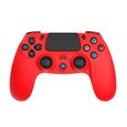 Manette PS4 Bluetooth Rouge pour PLAYSTATION SONY Manette BT Rouge 3.5 JACK + Casque Gamer Blanc PS4-PS5-1