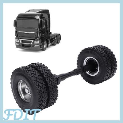 Essieux de remorque RC 1 10 1 10 Rc Essieu de remorque 23 × 5 × 3 en métal non alimenté Essieu de roue arrière Pièces de mise à niveau pour 1 10 RC