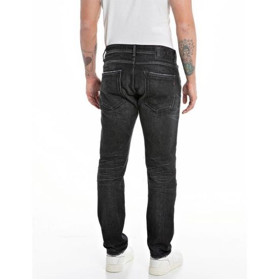Pantalon chino stretch coupe slim - Grège - Homme