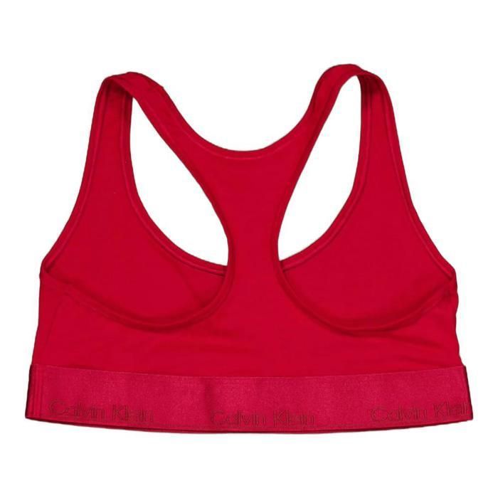 Brassière Rouge Femme Calvin Klein Jeans Unlined90 Rouge