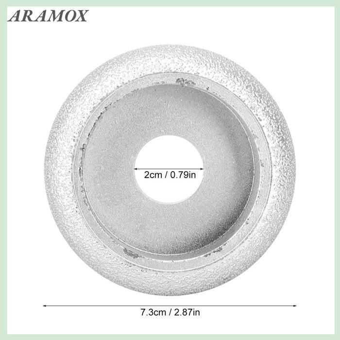 Zerone Meule En Pierre Meule Diamantée Brasée De 7,3 Cm Meule Abrasive Rome Pour Pierre En