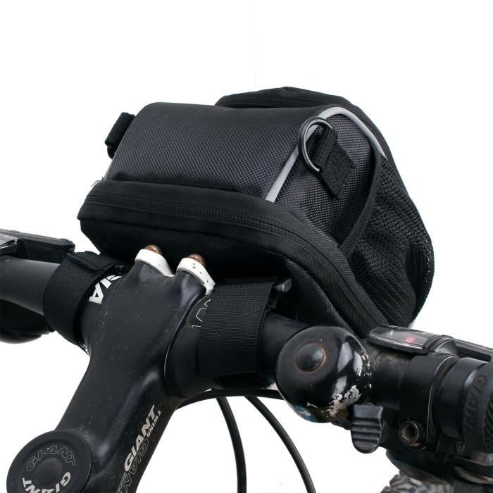 Generic Sauvage homme vtt route vélo sacs de vélo étanche à la pluie guidon  sac cyclisme Tube avant cadre sac 6 coque de téléphone pochette accessoires  vélo(#Front bycicle bag) - Prix pas