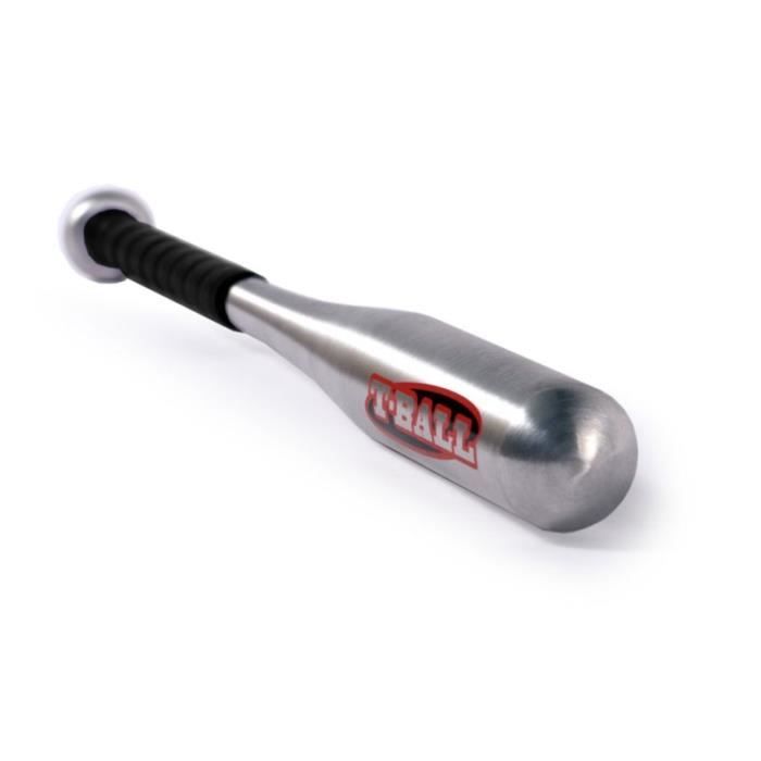 Batte de baseball en aluminium 25 (64 cm) robuste, argentée