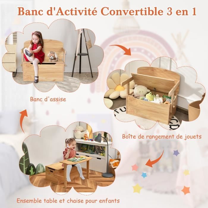 coffre à jouets coffre à jouets en bois rangement jouet