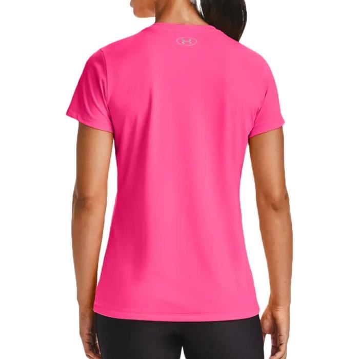 T-Shirt Fluo Sport Femme Rose - Couleur de Nuit