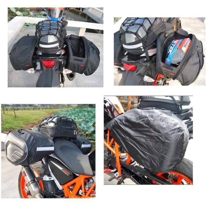 Sacoche de selle de moto universelle, sac à dos étanche pour casque de moto,  sac de rangement pour casque intégral, sac latéral.4 - Cdiscount Auto