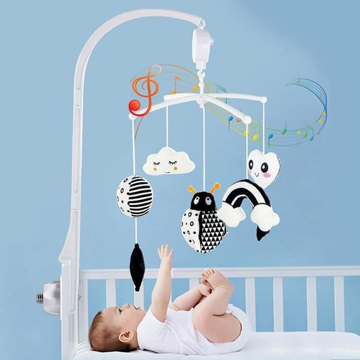 mobile musical berceau à musique pour bébé cloche mobile pour lit bébé  jouet musical amusant pour lit bébé nouveau-né[A484]