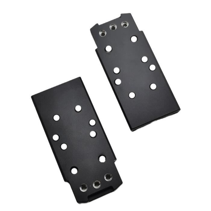 Support Universel Pour Viseur RMR/Venom/MROS – Ultra-fin En Acier, Noir – Compatible Glock (sauf G42/43)
