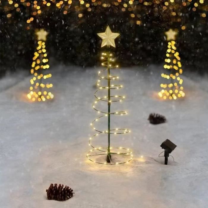Guirlande Solaire Décorative Père Noël Avec Arrosoir - Étanche IP65 - Pour Jardin Et Noël - 8