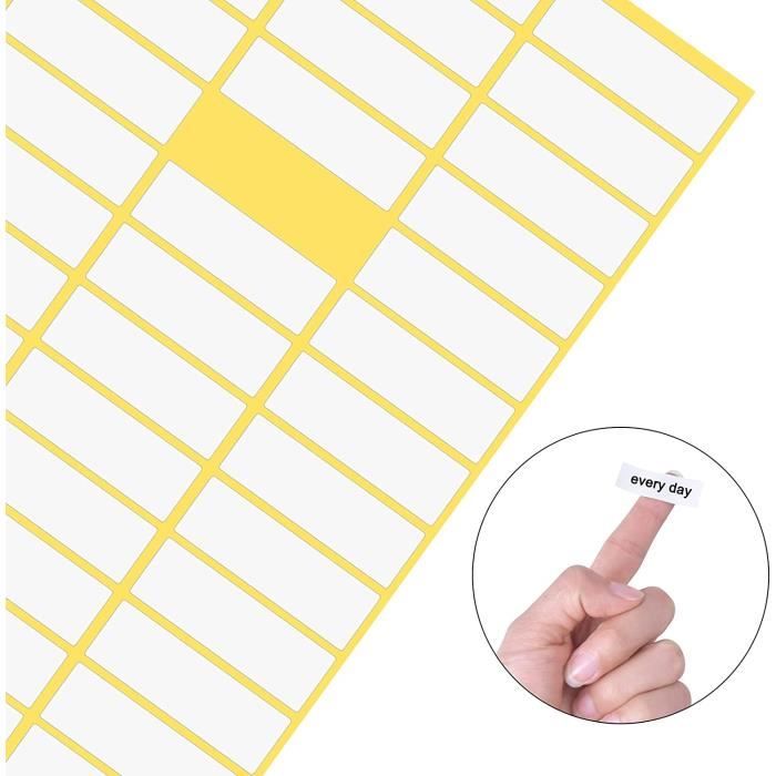 65x30mm Rectangulaire Code Couleur Stickers - Paquets De 45