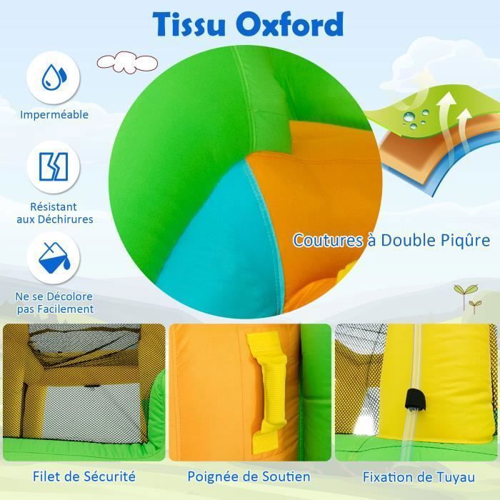Buy Now: Exclusive COSTWAY Château Gonflable 6 En 1 Avec Escalade Toboggan à Jet D'Eau Grande Piscine Cadre De Football/Basket-ball Sans Souffleur at Pas Cher Clair Jardin Magasin Buy Now: Exclusive COSTWAY Château Gonflable 6 En 1 Avec Escalade Toboggan à Jet D'Eau Grande Piscine Cadre De Football/Basket-ball Sans Souffleur at Pas Cher Clair Jardin Magasin
