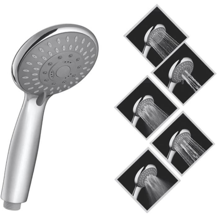Pommeau De Douche Pluie 19cm - Débit Élevé, Économie D'Eau, Installation Facile G1/2 - Plastique ABS Résistant