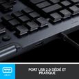 Clavier Gaming - Sans fil - LOGITECH G - G815 LIGHTSPEED - Switch TACTILE - Carbon-3