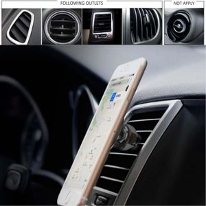 Clip D'aération Pour Support Téléphone Voiture - Fixation Sur Grille Avec Rotule 17mm