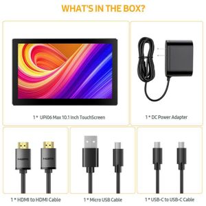 Moniteur Tactile MAXPOS 10'' écran TFT LED – Entrées VGA/HDMI – Noir (Neuf)