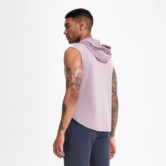Débardeur à Capuche Sans Manches Pour Femme 2025 - Top Sport Yoga Fitness Décontracté
